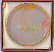 1983. "Pannofila '83' Bélyegkiállítás - Pécs" eozin mázas Zsolnay porcelán emlék...