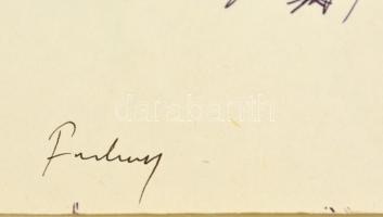 Szalay jelzéssel: 5 db vázlat rajz. Tus, papír, 30×21 cm