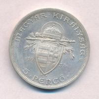 1938. 5P Ag "Szent István" T:1- apró ph.
Adamo P8.1