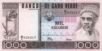 Zöld-foki szigetek 1977. 100Esc, 500Esc, 1000Esc teljes sor! T:I