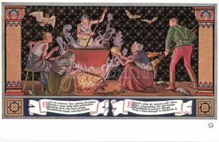 Budapest V. Erzsébet Királyné Szálló étterem és söröző pince, Sándor Béla falfestménye Petőfi Sándor...