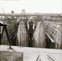 cca 1971 Budapest, Moszkva téri metró építkezés felszíni munkái, 11 db szabadon felhasználható, vint...