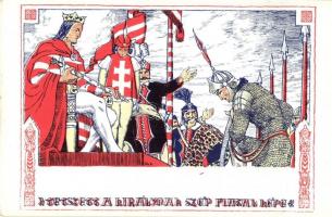 Fáy Aladár iparrajziskolai tanár rajzsorozata Arany János "Toldi"-jához - 13 darabos képes...