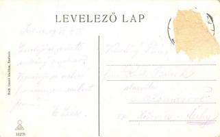 1915 Szolnok, Szapáry utca este, Nemzeti szálloda, étterem és kávéház (Rb)