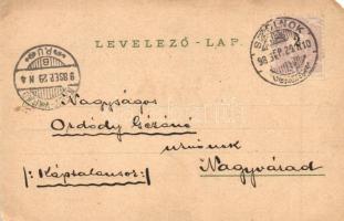 1898 Szolnok, Magyar kir. pénzügyigazgatóság és törvényház, Nemzeti szálloda. Kiadja Fuchs Lipót és ...