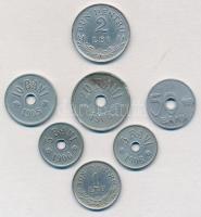 Románia 1905-1924. 5b-2L (7xklf) T:1-,2,2- ü.
Romania 1905-1924. 5 Bani - 2 Lei (7xdiff) C:AU,XF,VF...