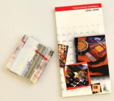 25 db Malév motívumos telefonkártya, bontatlan csomagolásban + Telefonkártya-katalógus 1991-1999