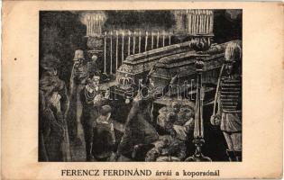 Ferenc Ferdinánd árvái a koporsónál / orphans of Archduke Franz Ferdinand of Austria (EK)