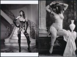 cca 1979 A kapuk őrzői, szolidan erotikus fényképek, 6 db mai nagyítás, 10x15 cm és 25x18 cm között ...