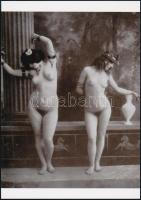 Nők és divatok, szolidan erotikus fényképek, 6 db mai nagyítás, 10x15 cm és 25x18 cm között / 6 erotic photos