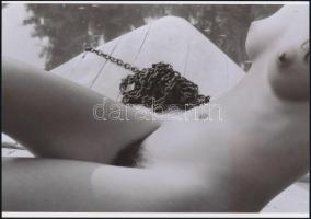 cca 1979 Hableányok, szolidan erotikus fényképek, 6 db mai nagyítás, 10x15 cm és 25x18 cm között / 6 erotic photos