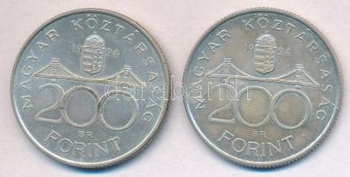 1994. 200Ft Ag "Deák" (2x) T:2