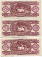 1984. 100Ft (3x) sorszámkövetők T:I-