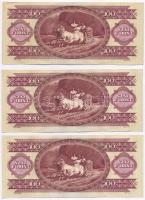 1984. 100Ft (3x) sorszámkövetők T:I-,II