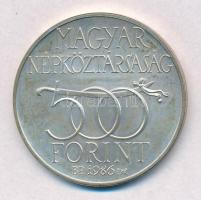 1986. 500Ft Ag "Budavár visszavétele 1686" T:BU patina
Adamo EM97