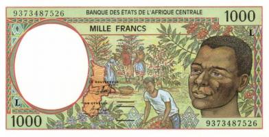 Közép-Afrikai Államok/Gabon 1993-2000. 500Fr, 1000Fr T:I