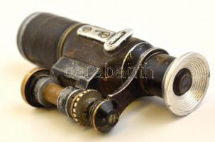 Hersoldt Wetzlar régi fél látcső, 7x, kopásokkal