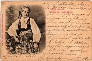 Erdélyi szásznő / Sächsin aus Siebenbürgen / Transylvanian Saxon folklore