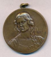 Berán Lajos (1882-1943) 1931. "Budapesti emlék" Br emlékérem, füllel (41mm) T:2 ph