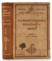 1947 Filmművészeti évkönyv, XXVIII. évfolyam, szerk. Lajta Andor, reklámokkal, félvászon kötés, gerincnél részben levált, kopottas állapotban, 447p