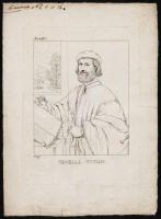 cca 1830 Nepomuk Muxel (1790-1870): 5 db rézkarc, papír, jelzett a dúcon, 24x18 cm