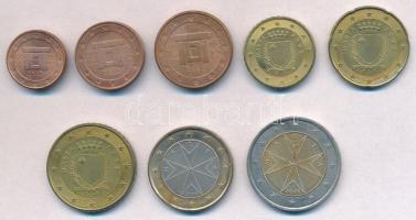 Málta 2008. 1c-2E (8xklf) T:1-,2
Malta 2008. 1 Cent - 2 Euro (8xdiff) C:AU,XF