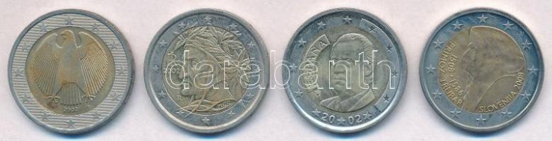 2002-2008. 2E (4xklf) Németország, Olaszország, Spanyolország, Szlovénia T:1-,2
2002-2008. 2 Euro (...