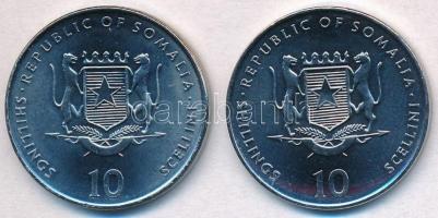 Szomália 2000. 10Sh Ni-acél "Ázsiai asztrológia - Kígyó" + 10Sh Ni-acél "Ázsiai asztr...