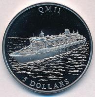 Libéria 2006. 5$ Cu-Ni Queen Mary II T:PP Liberia 2006. 5 Dollars Cu-Ni Queen Mary II C:PP