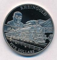 Libéria 2001. 5$ Cu-Ni Rheingold T:PP Liberia 2001. 5 Dollars Cu-Ni Rheingold C:PP