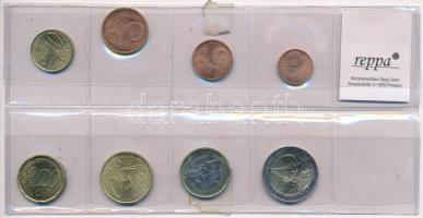 Szlovákia 2009. 1c-2E (8xklf) forgalmi sor T:1- Slovakia 2009. 1 Cent - 2 Euro (8xdiff) coin set C:AU