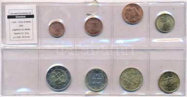 Szlovákia 2009. 1c-2E (8xklf) forgalmi sor T:1-
Slovakia 2009. 1 Cent - 2 Euro (8xdiff) coin set C:...