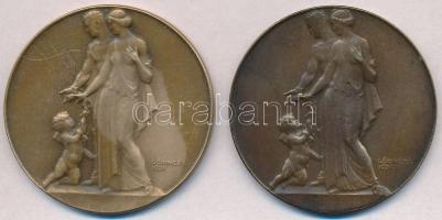 Lőrincz István (1901-1985) 1931. "Házasságkötésünk emlékére" Br emlékérem (2x) "Ilonk...