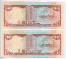Trinidad és Tobago 2002. 1$ (2x) sorszámkövetők T:III szép papír
Trinidad and Tobago 2002. 1 Dollar...