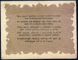 1848. 10Ft "Kossuth bankó". 10Ft előlapon kis kör alakú kék bélyegzővel. T:restaurált