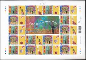 Üdvözlő bélyegek teljes ív, Greetings stamps complete sheet