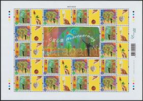 Üdvözlő bélyegek teljes ív, Greeting stamps minisheet