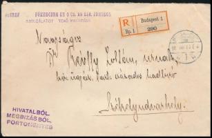 1907 gr. Batthyány Béla, József főherceg kamarásának hivatali minőségben írt, autográf levele boríté...