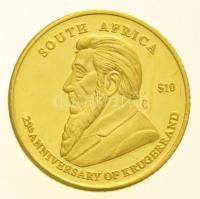Libéria 2005. 10$ Au Dél-Afrika - Krugerrand (0,5g/0.585) T:PP Liberia 2005. 10 Dollars Au South Africa - Krugerrand (0,5g/0.585) C:PP