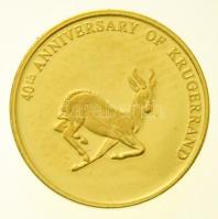 Dél-Afrika ~2007."Krugerrand 40. évfordulója" Au emlékérem (0,5g/0.585) T:PP
South Africa...