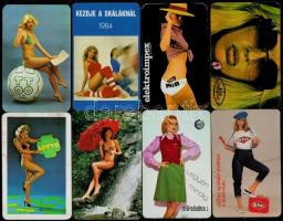 1979-1989 8 db hölgyeket ábrázoló kártyanaptár