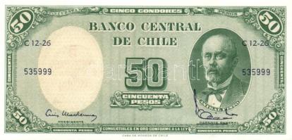 Chile 1958-59. 50P (2x) T:I
