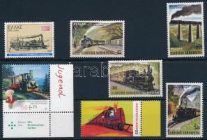 Train 7 stamps, Vonat motívum  7 db bélyeg
