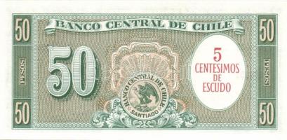 Chile 1958-59. 50P (2x) T:I