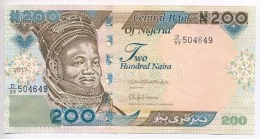 Nigéria 2017. 200N T:I,I- Nigeria 2017. 200 Naira C:UNC,AU