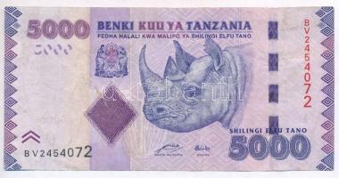 Tanzánia 2010. 5000Sh T:III,III- Tanzania 2010. 5000 Shillings C:F,VG