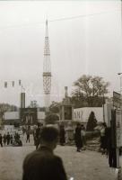 cca 1940 Budapest BNV, Szent Jobb körmenet, városképek 36 db  fotónegatív negatív tartóban