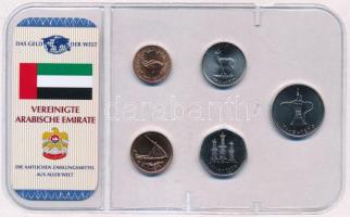 Egyesült Arab Emírségek 1996-2005. 5f-1D (5xklf) lezár csomagolásban T:1 United Arab Emirates 1996-2005. 5 Fils - 1 Dirham (5xdiff) in closed packing C:UNC