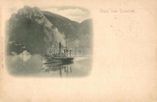 1897 (Vorläufer!) Traunsee, steamship