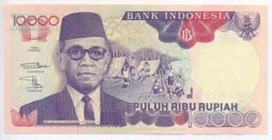 Indonesia 1992. 10.000R T:II-,III Indonézia 1992. 10.000 Rupiah C:VF,F